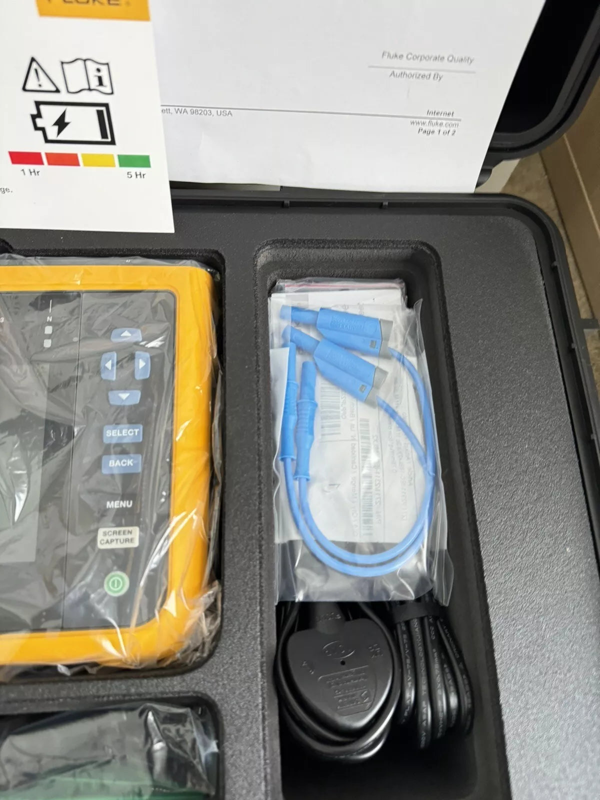 Fluke 1777 Three-Phase Power Quality Analyzer Calibrated 2025 / Factory Sealed