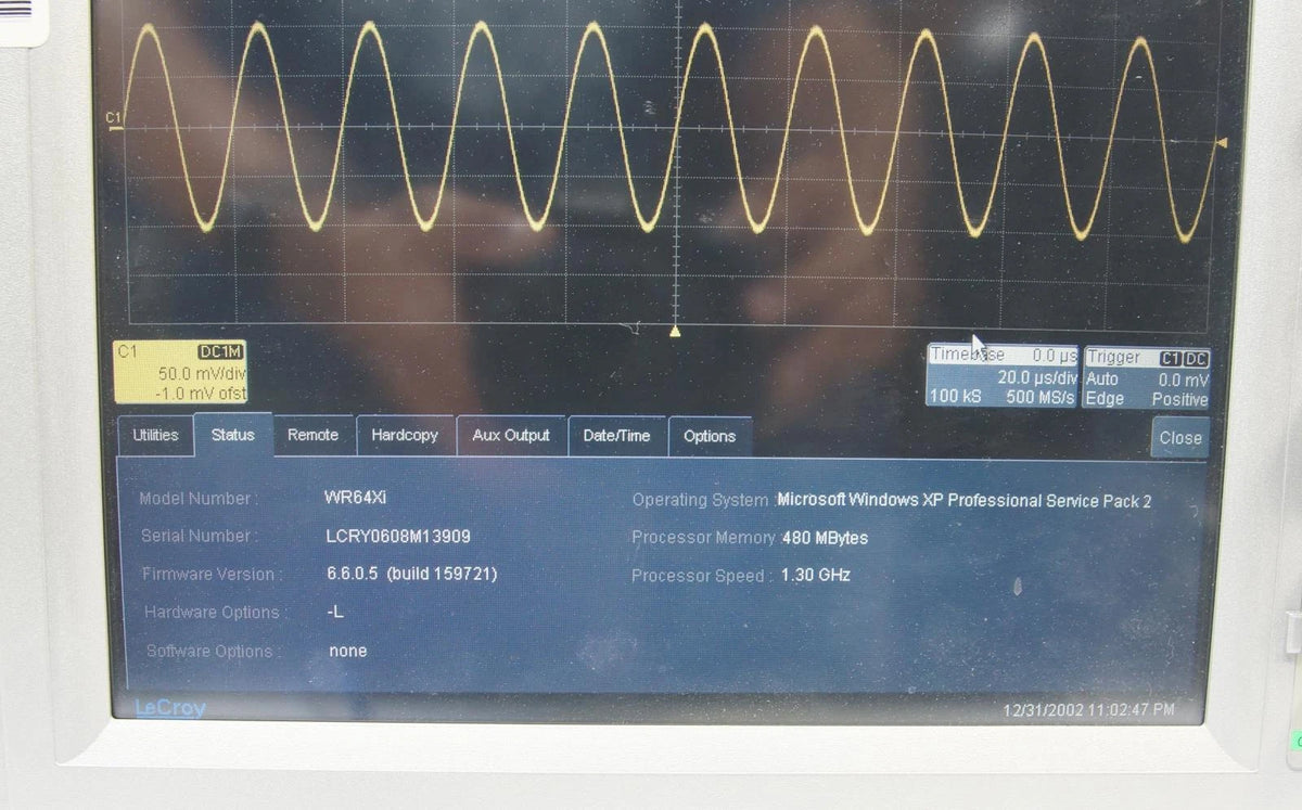 LeCroy 64Xi Oscilloscope Digital 600MHz Bandwidth 10GS/s with Two Bad Channels