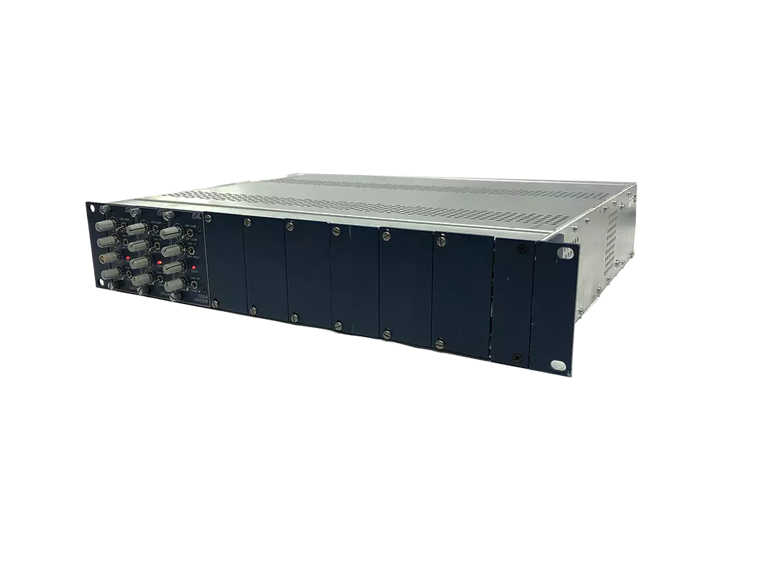 DTL Broadcast 5AV2645 2U 19 Rack Mounting Frame with 3 5AV2628 VDA