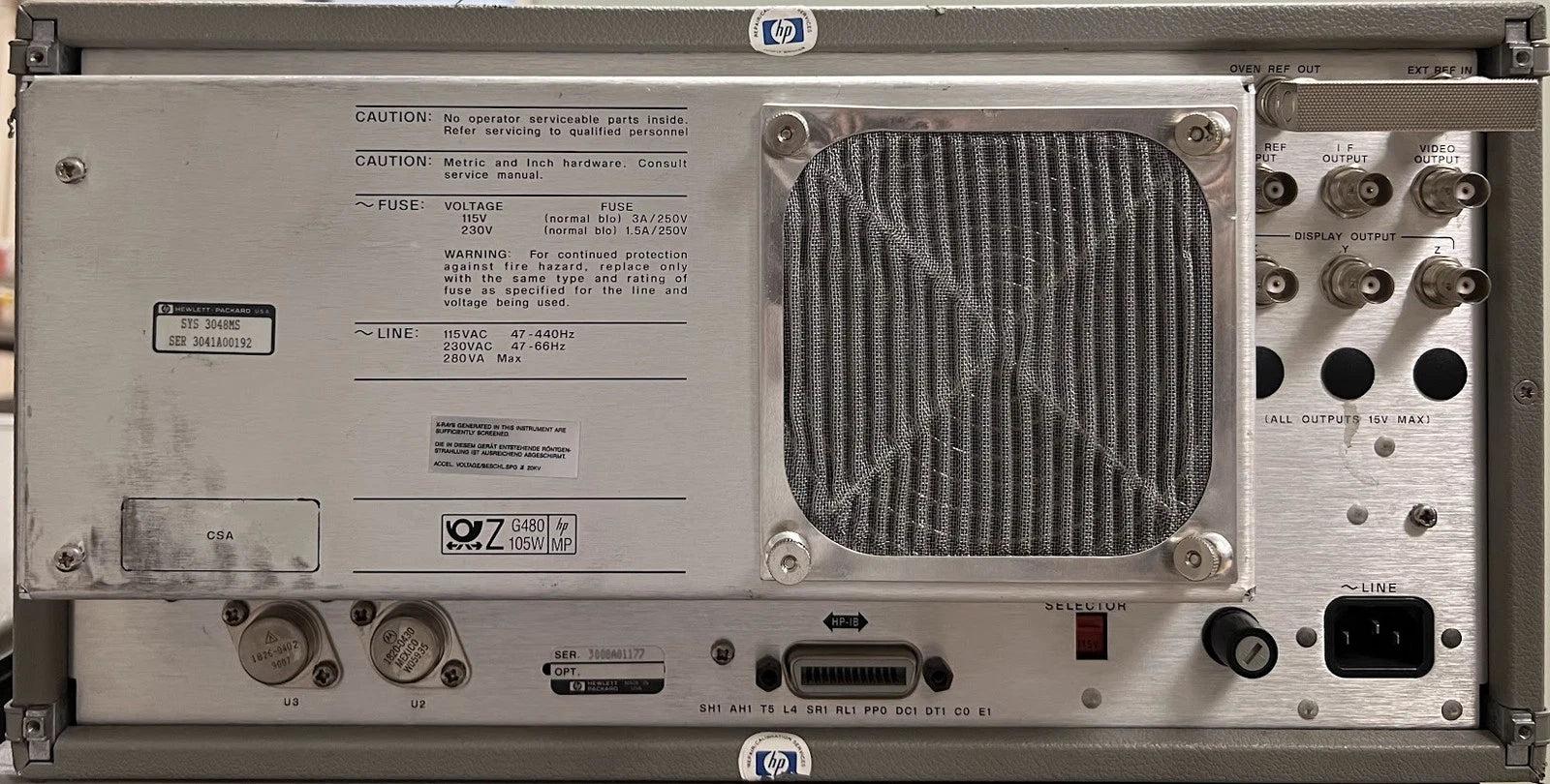 Agilent Keysight 3585B Spectrum Analyzer 20Hz to 40MHz SN 3008A01177