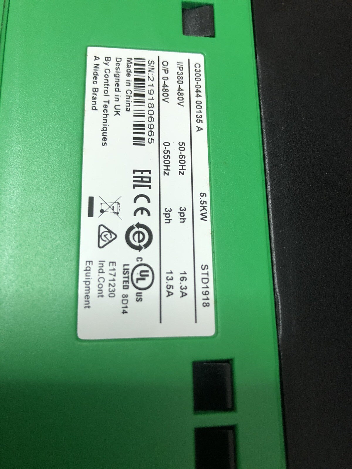 CONTROL TECHNIQUES  DRIVE  C300-04400135A<wbr/>，Out of packing