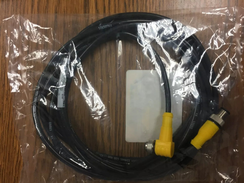 Turck WKC 8T-4-RSC 8T/S1555 M12 Female R/A to M12 Male Straight Cable - 8 Wires