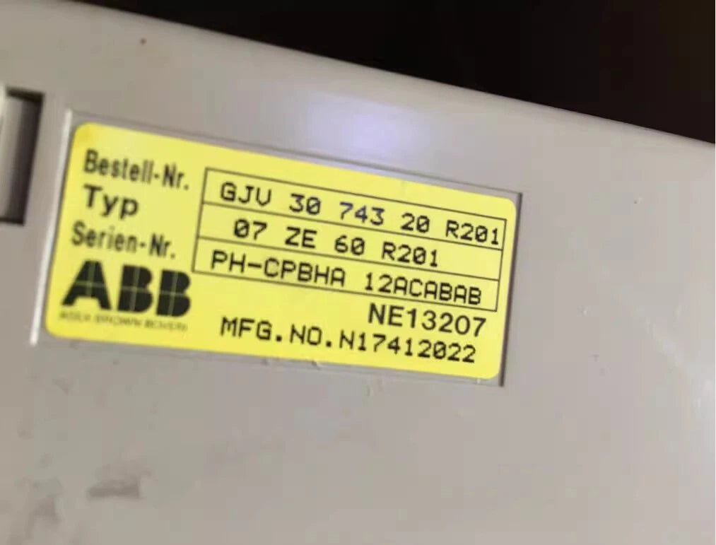 ABB CPU 07 ZE 60 R201 Order No: GJV 30 743 20 R201 Geb/07ZE6 - Product Details