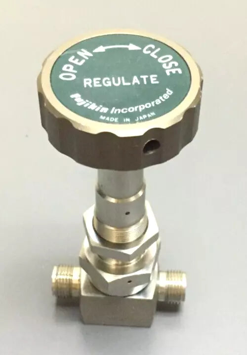 Fujikin 316 Dual Flow Valve with Regulate Knob 1/4, 9.52