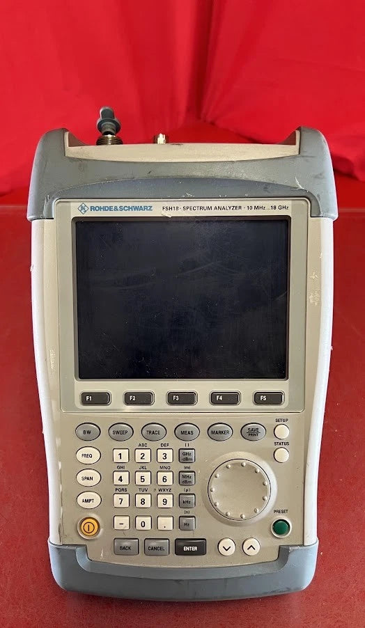 Rohde and Schwarz FSH18 Opt K1 Spectrum Analyzer 10MHz to 18GHz