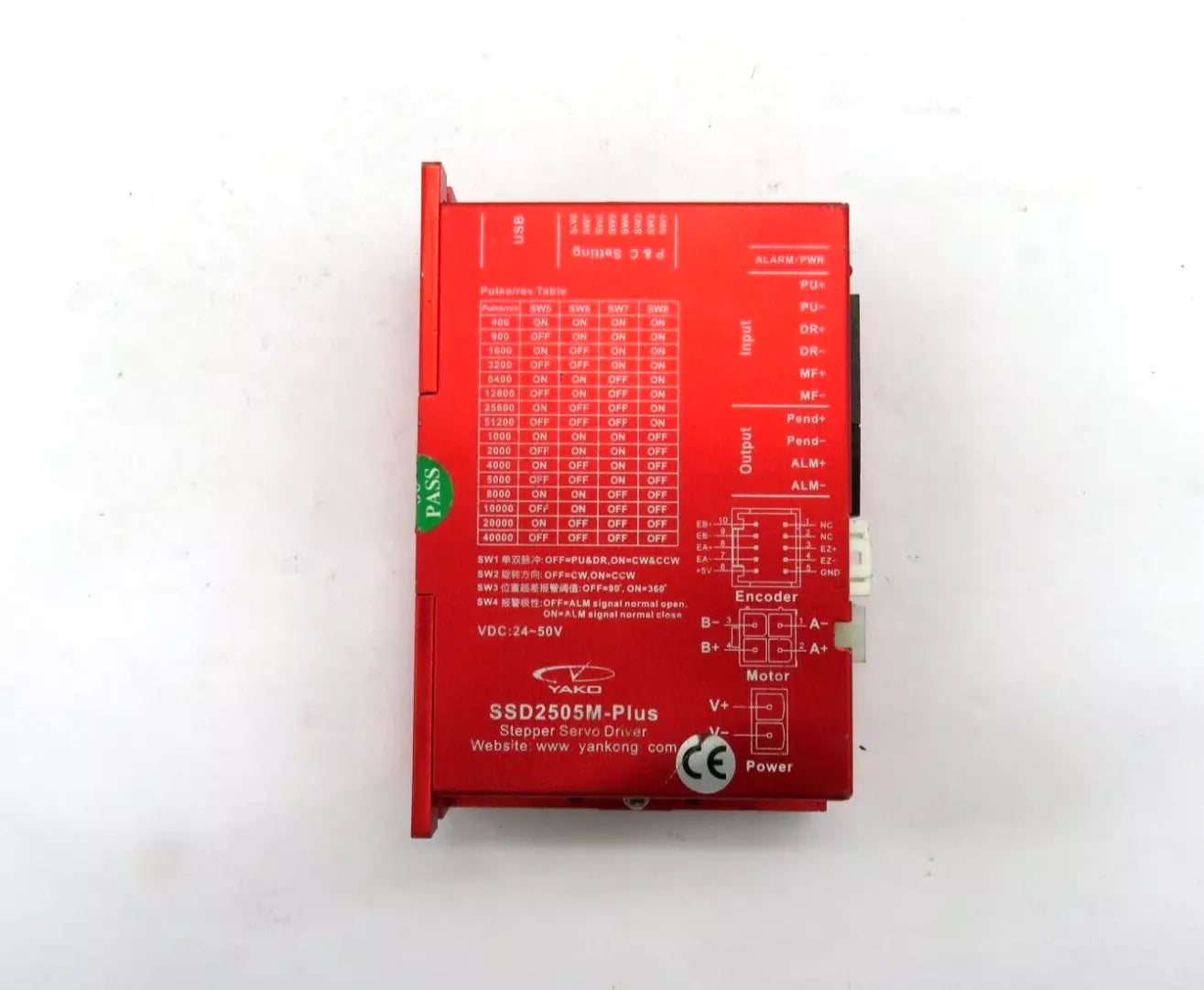 Yako SSD2505M-Plus B4 2 Phase Closed Loop Stepper Motor Servo Driver 24-50V DC