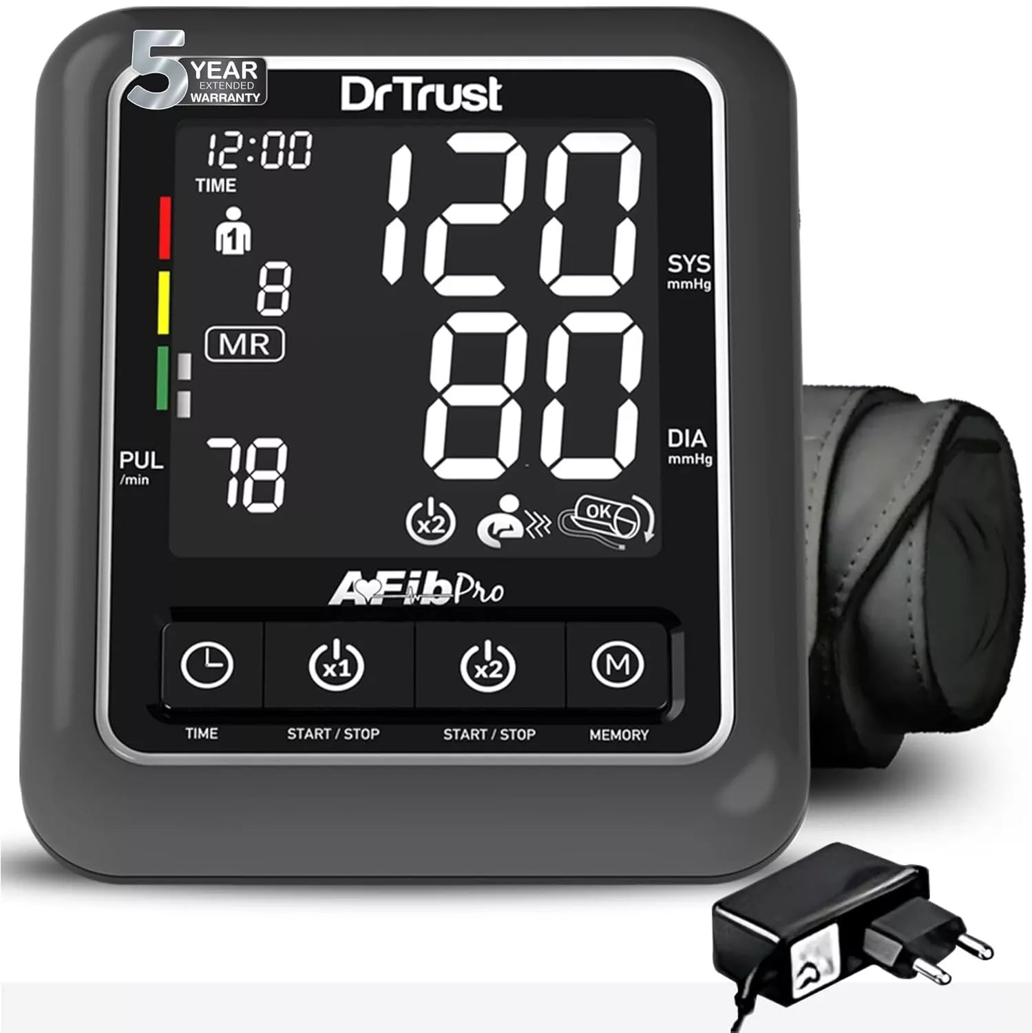 Dr Trust Atrial Fibrillation Digital BP Monitor Machine