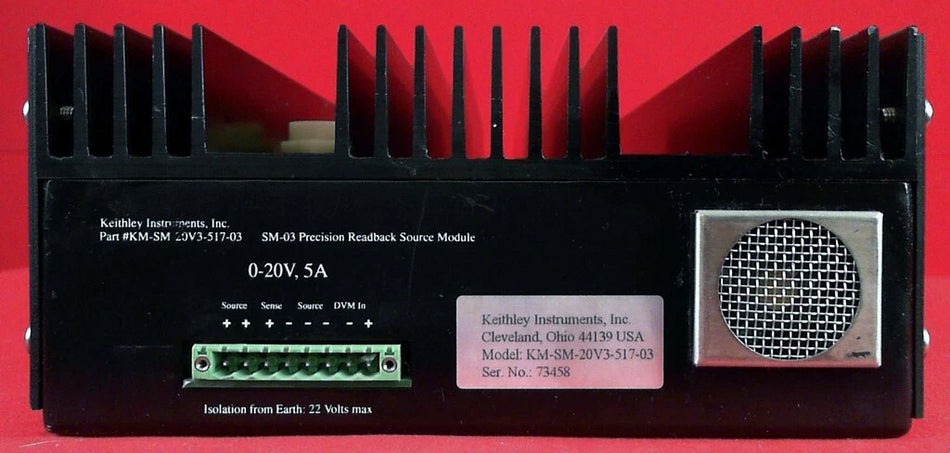 Keithley SM-03 Modular Precision Readback Power Supply