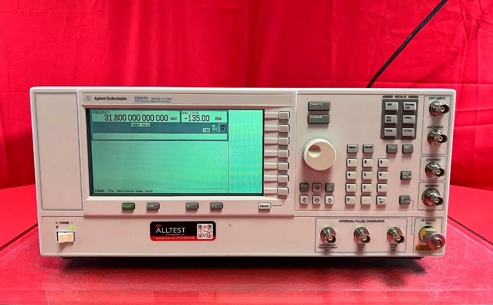 Agilent/Keysight E8257D PSG Analog Signal Generator, 250 kHz to 31.8 GHz