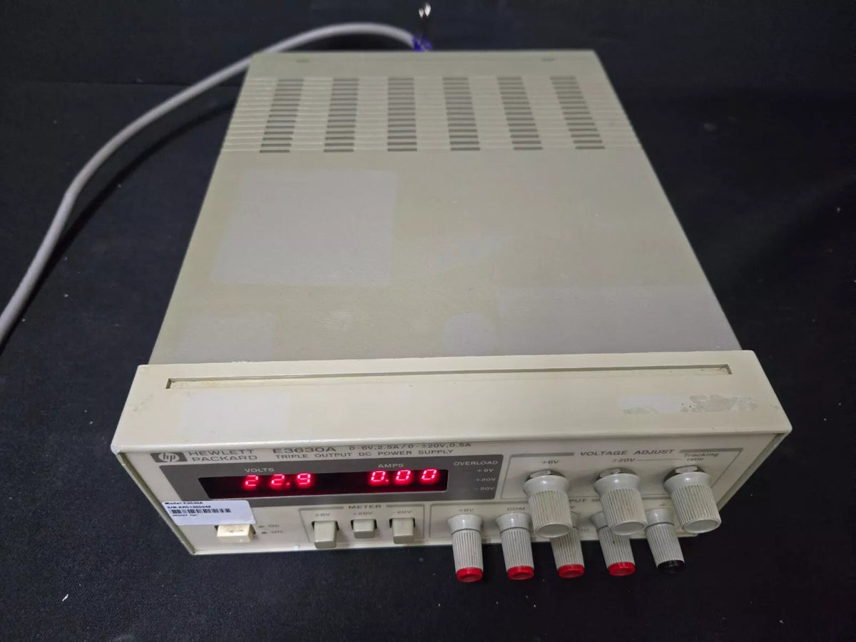 HP E3630A Triple Output DC Power Supply 0-6V 2.5A / 0-±20V 0.5A (5948)