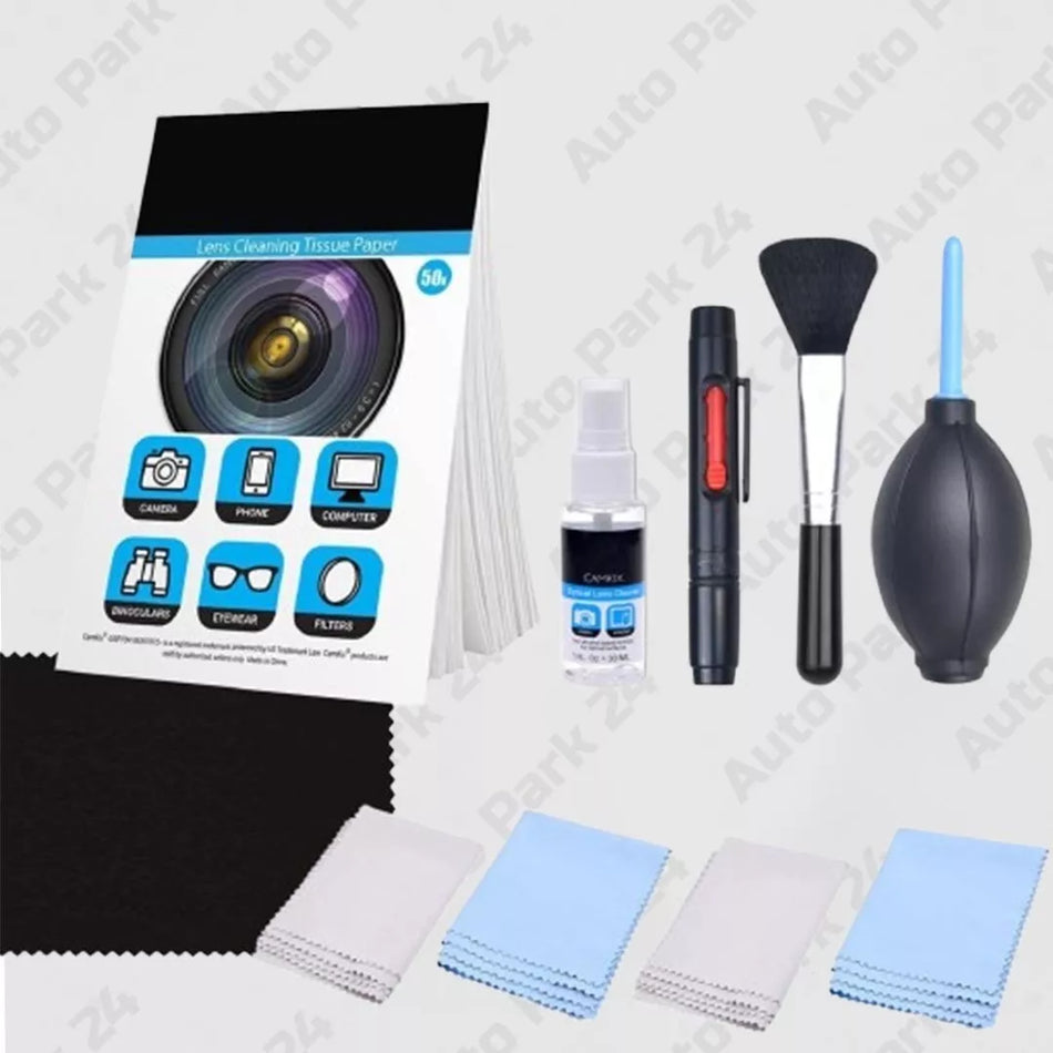 CamKix Pro DSLR Camera Cleaning Kit with Lens Pen, Fluid, Tissues, Brush & Blower