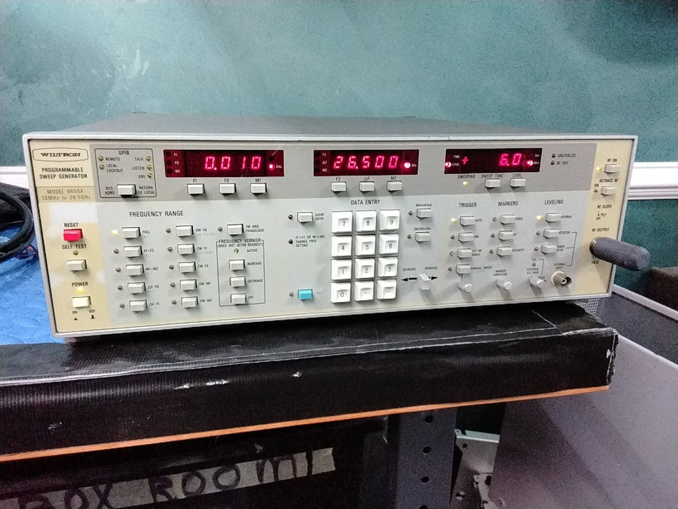 Wiltron 6659A 10MHz to 26.5GHz Programmable Sweep Generator