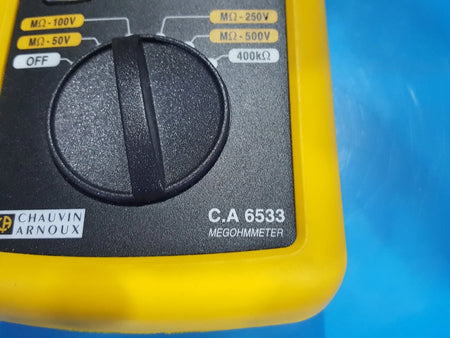 Chauvin-Arnoux C.A 6533 Megohmmeter with Damaged Battery Cover