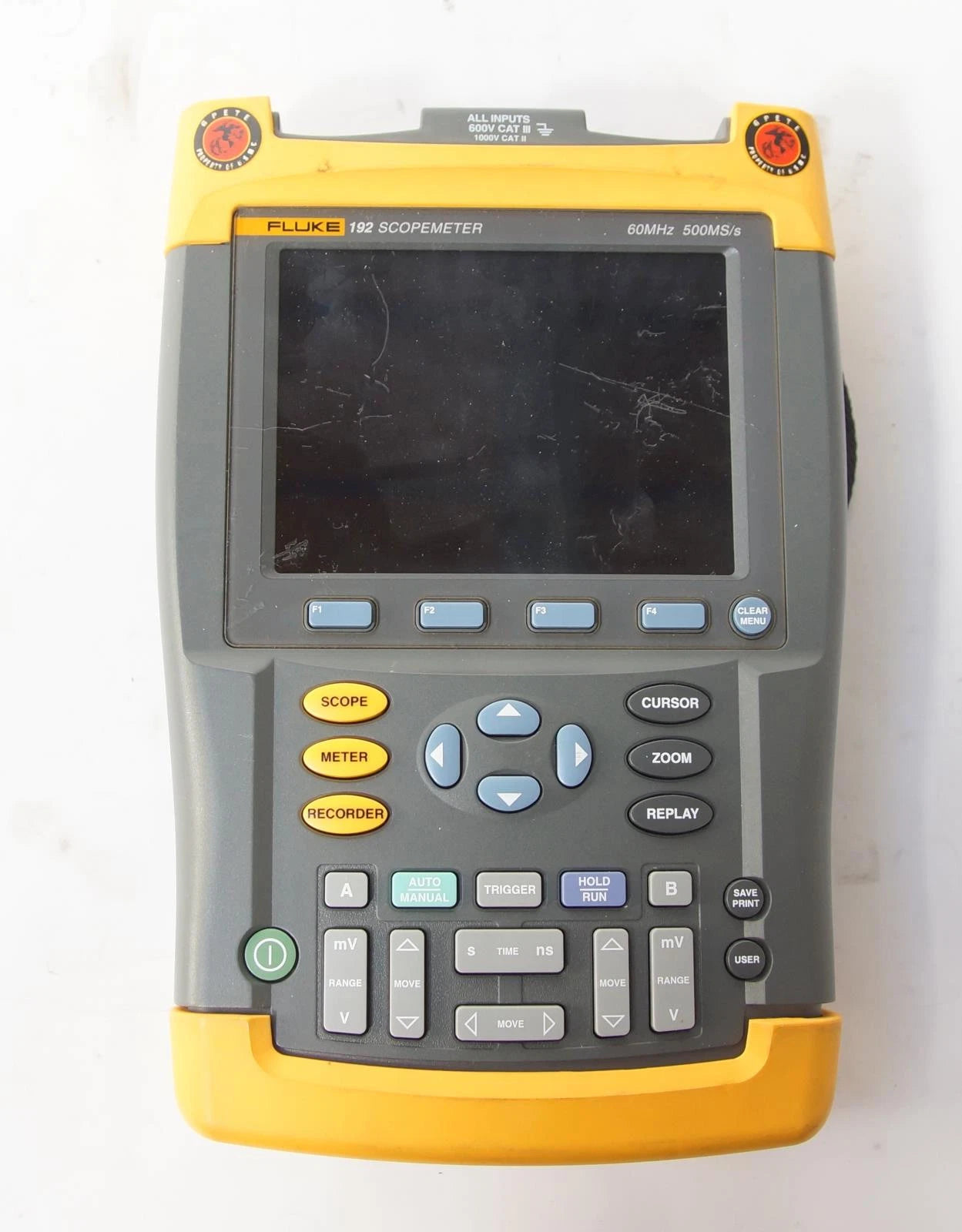 Fluke 192 60MHz 500MS/s Digital Oscilloscope Scopemeter Multimeter AS-IS