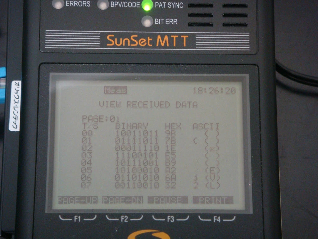 Sunrise Telecom SSMTT-BW  /AA3/AY1  Analyzer DSL