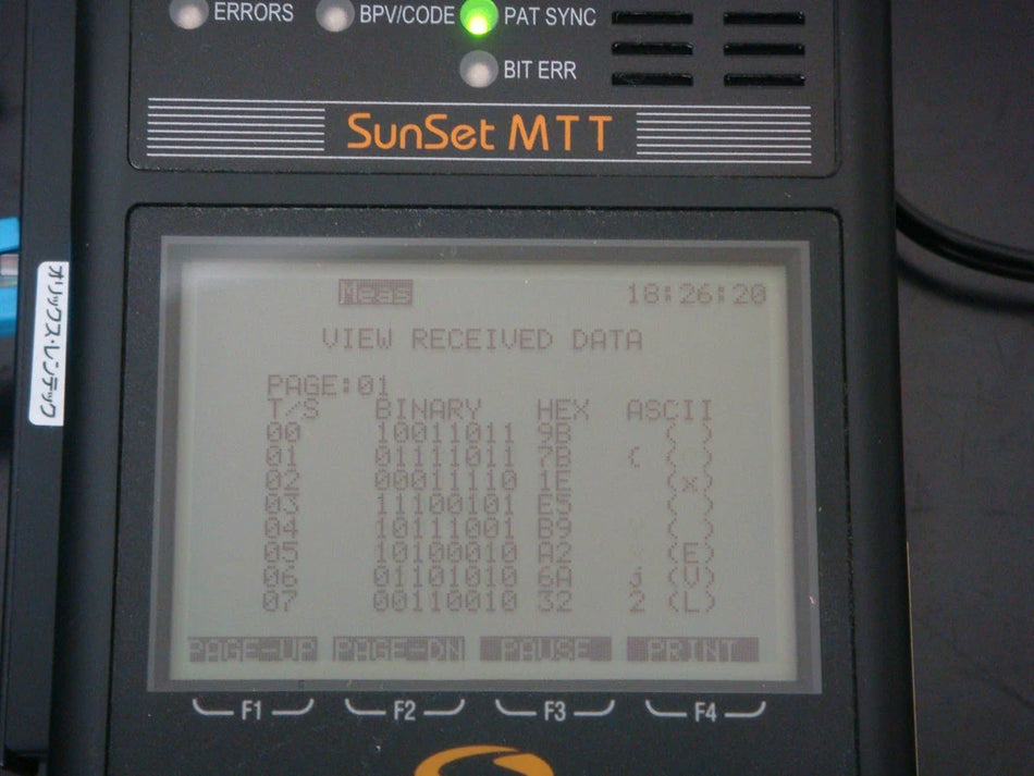 Sunrise Telecom SSMTT-BW  /AA3/AY1  Analyzer DSL