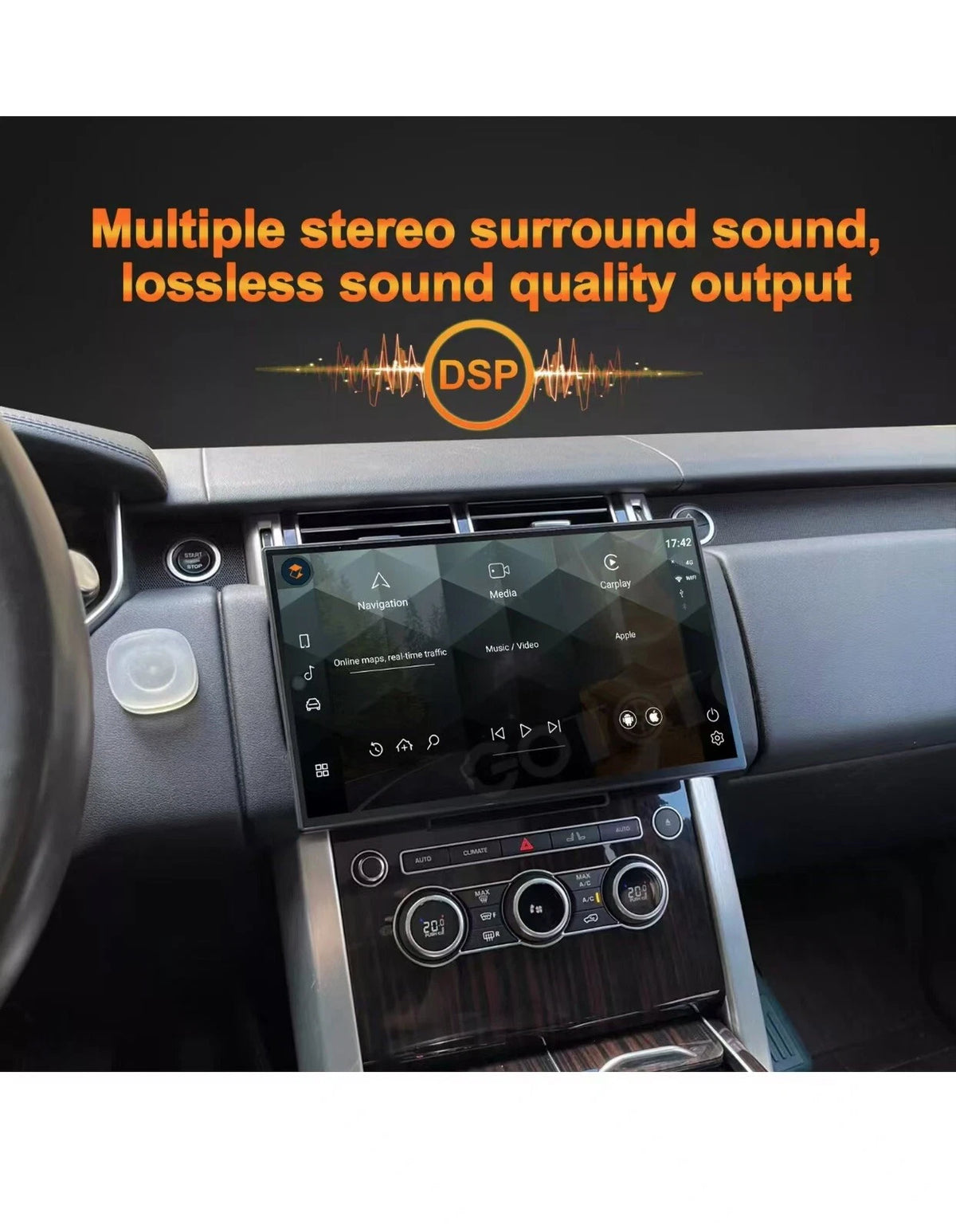 Android Car Radio 2Din Stereo for Land Rover Range Rover Vogue L405 2013-2017