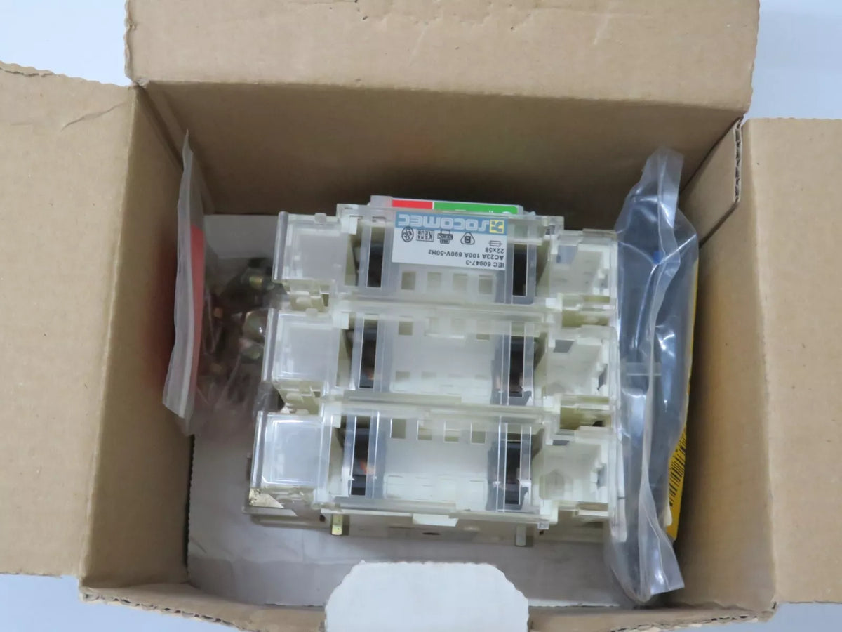 Socomec Fuse Switch Disconnector 36153010 FUSERBLOC 100A 3 Pole 690V 50Hz