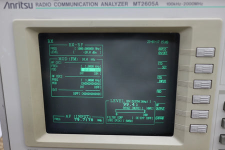 ANRITSU MT2605A Radio Communication Tester (Spectrum Monitor)