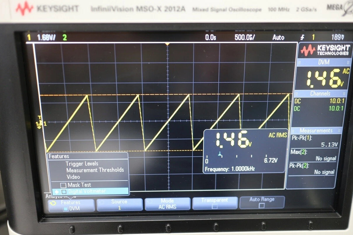 Keysight MSOX2012A DC-100MHz 2ch InfiniVision Mixed Oscilloscope +FG