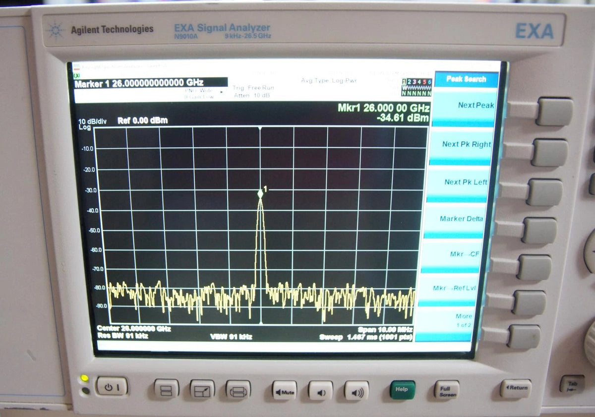 Agilent N9010A 26.5GHz EXA Signal Analyzer with Options 526 B25 FS1 2FP 3FP 4FP