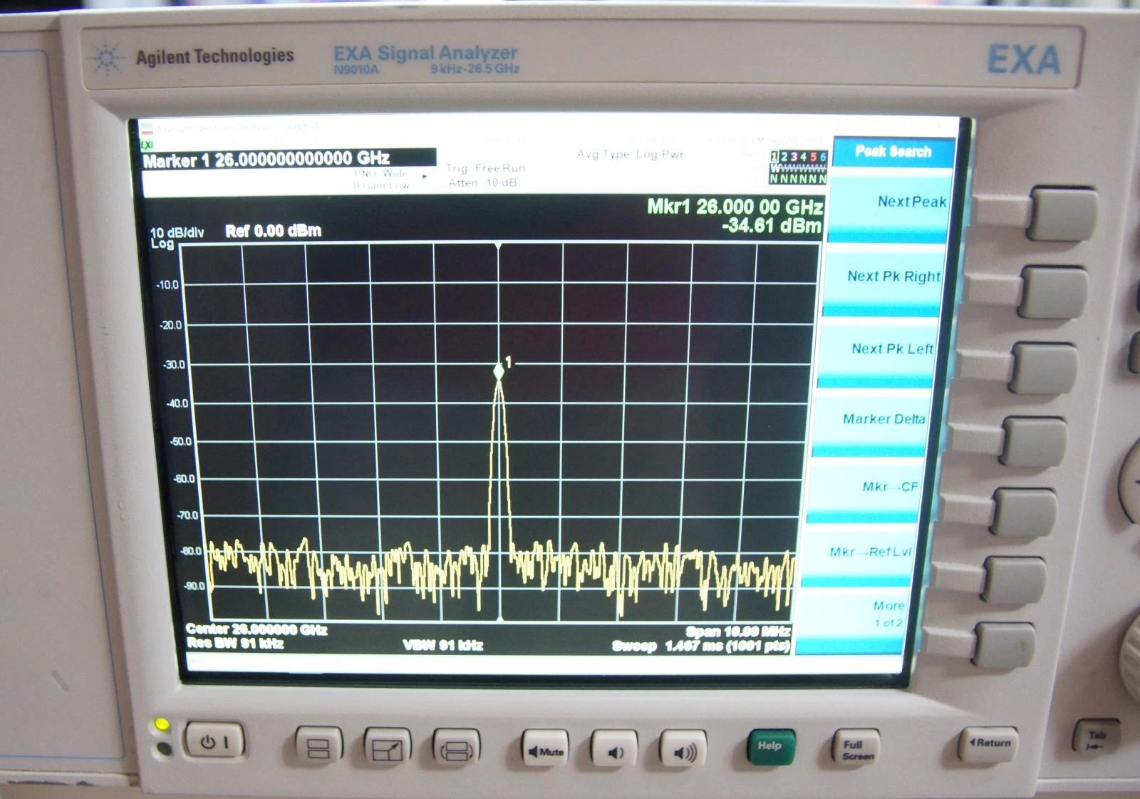 Agilent N9010A 26.5GHz EXA Signal Analyzer with Options 526 B25 FS1 2FP 3FP 4FP