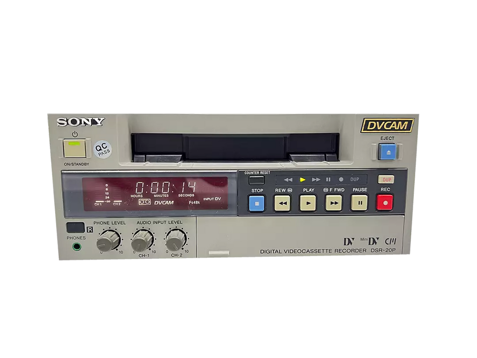 SONY DSR-20P DVCAM VTR With Firewire 1590HRS – XG eqpt SONY DSR-20P DVCAM VTR With Firewire 1590HRS – XG eqpt