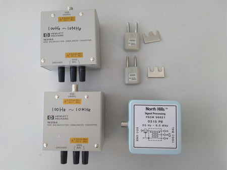 HP Agilent 16316A 100Ω Balanced / 50Ω Unbalanced Converter w/ HP 16316-60002 - XG eqpt