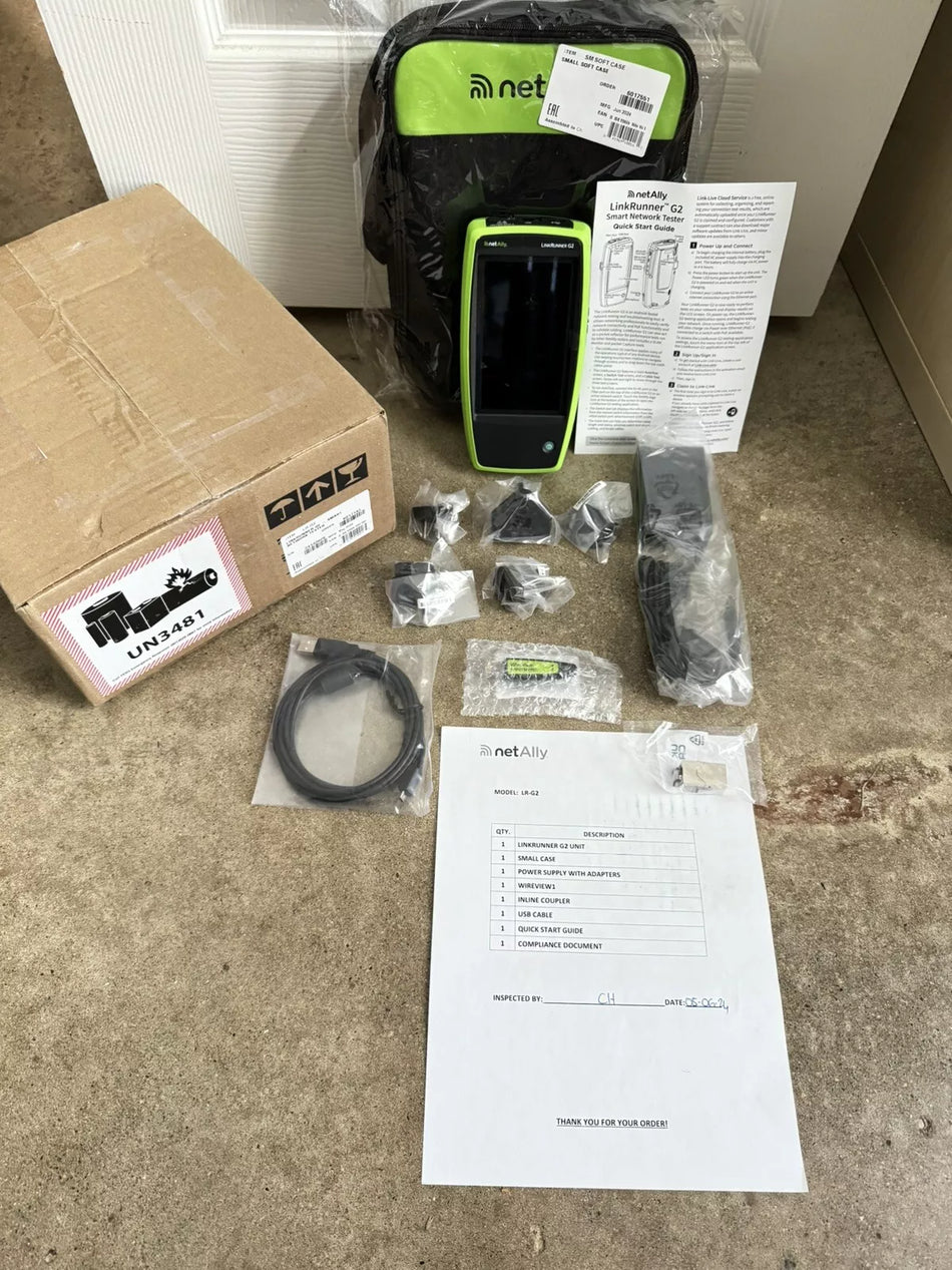 NetAlly LinkRunner G2 Smart Ethernet & Network Testing Device LR-G2 (MFG2024)