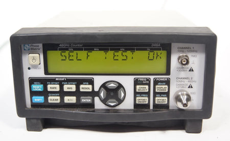 Phase Matrix 346A / Agilent 53152A 46 GHz Frequency Counter with Oven Timebase