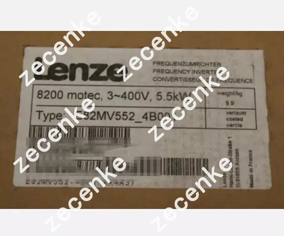 New One LENZE E82MV552_4B001 Frequency Converter E82MV552K4B001