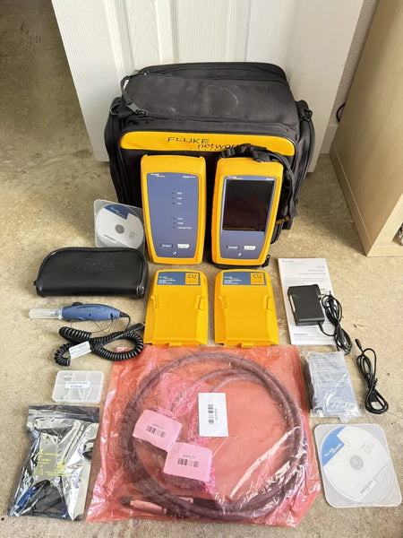 Fluke Networks DSX-5000 Versiv Cat6 Cable Certifier Tester Kit & FI-1000-Kit