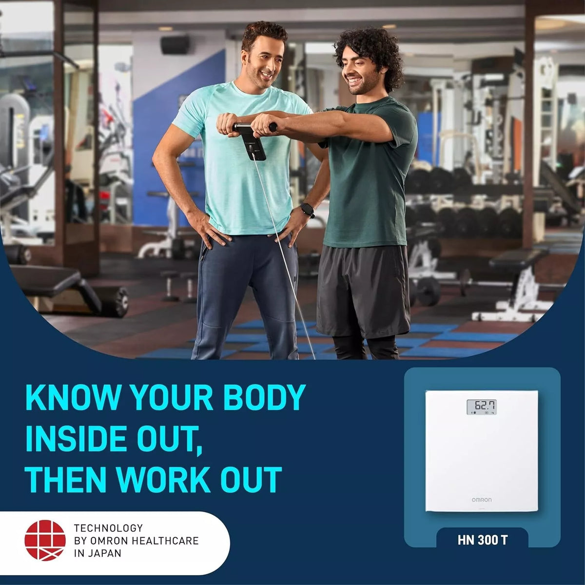 Omron HN 300T Ultra-Thin Bluetooth Digital Weight Scale for Home Use