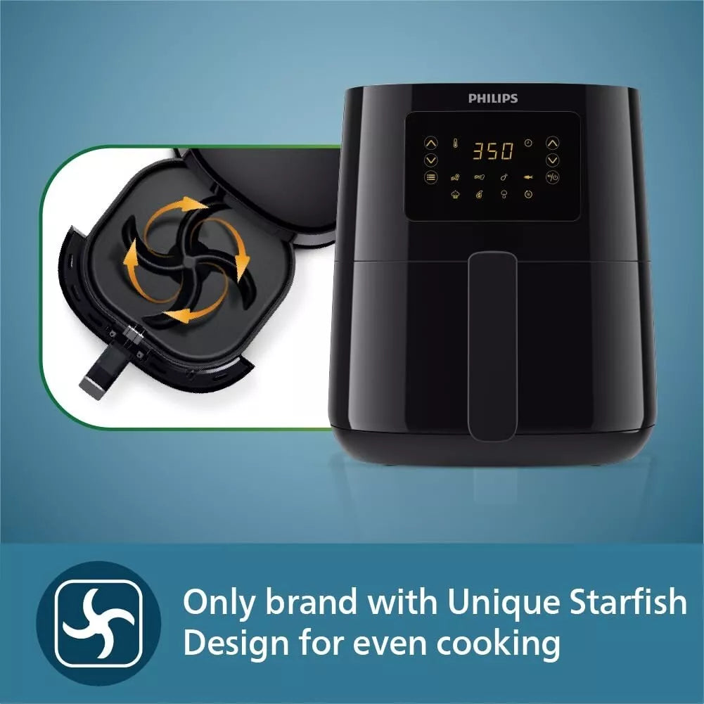 Philips Digital Air Fryer HD9252/90, 1400W 4.1L Touch Panel Rapid Air Technology