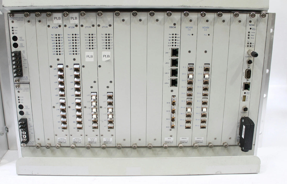Lot of 4 ADVA Optical Networking FSP3000 Fiber Service Chassis with Modules