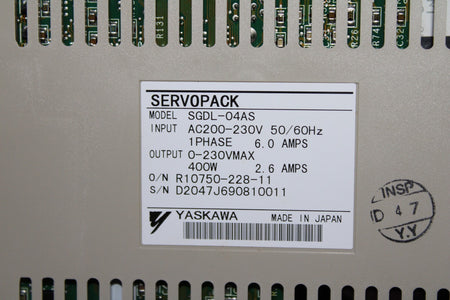SGDL-04AS Servopack 400W by Yaskawa