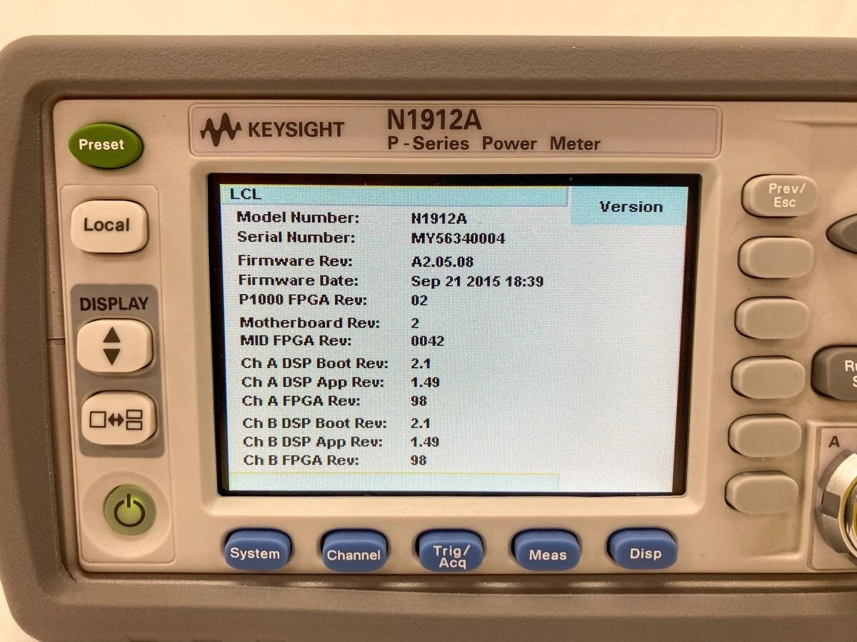 Keysight N1912A P-series Dual Channel 110 GHz Power Meter