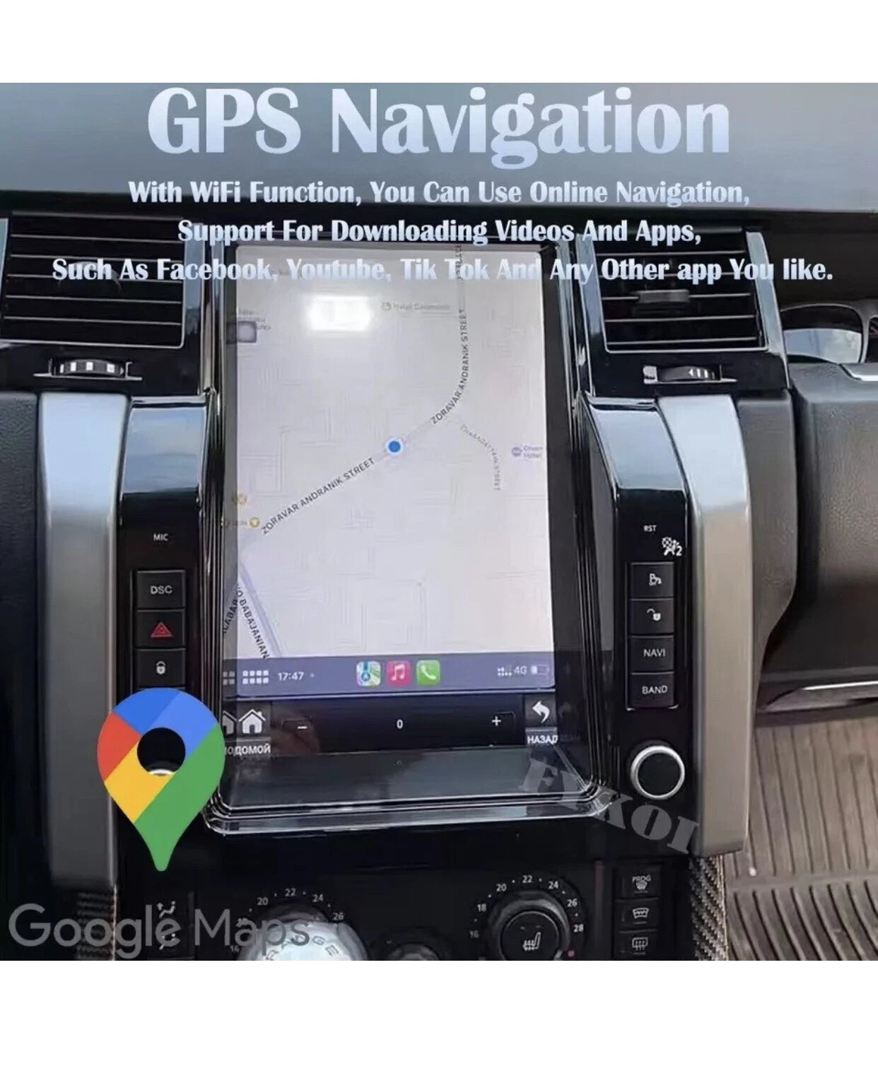12.1" Car Radio Stereo GPS For Land Range Rover Sport 2005-2009 Head Unit Tesla