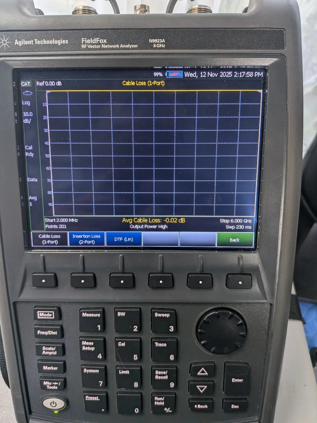 Keysight Agilent VNA Vector Network Analyzer Fieldfox N9923a Cal'd! 6 GHz Opts!