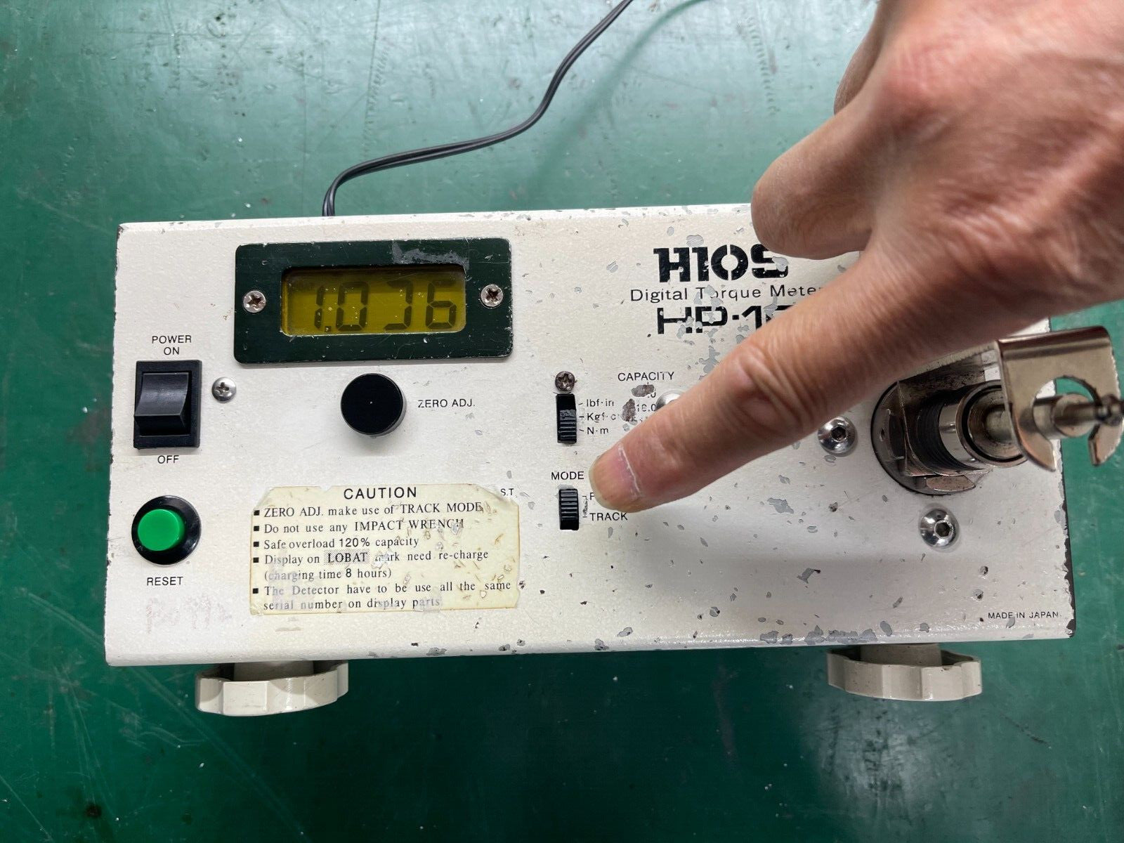 HIOS HP-10 HP10 Digital Torque Meter w/ Battery & power adpater 240VAC - XG eqpt
