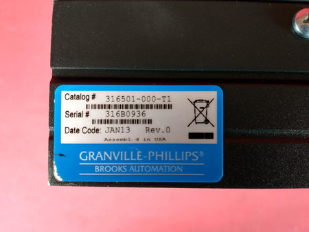 Granville-Phillips 316 316B0936 Vacuum Gauge Controller