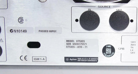 Agilent / Keysight 8753ES S-Parameter Network Analyzer 300kHz to 3GHz OPT 011