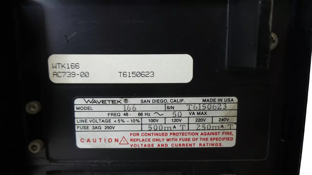 Wavetek 166 Pulse/Function Generator 50 MHz