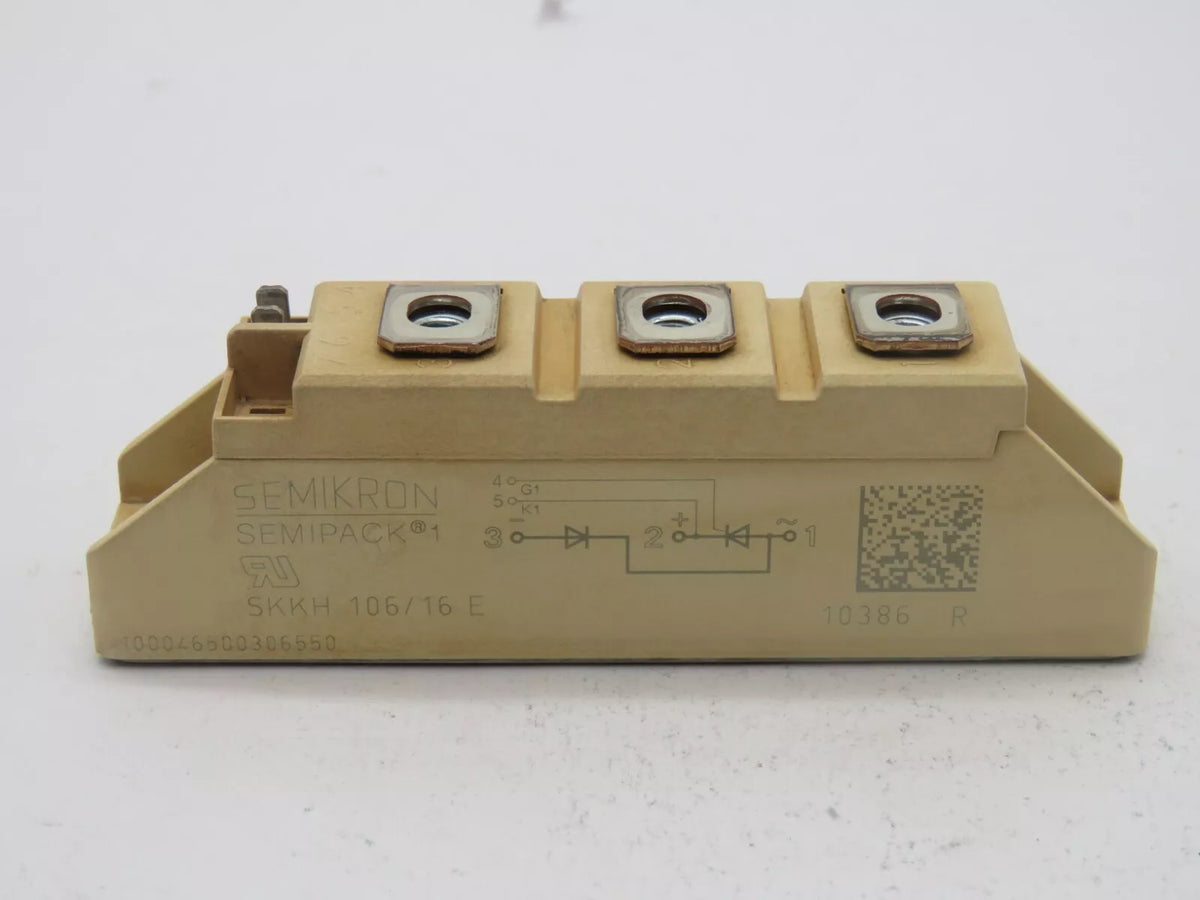 Set of 3 Semikron SKKH106/16E Thyristor Module 106A 1.6KV A 47