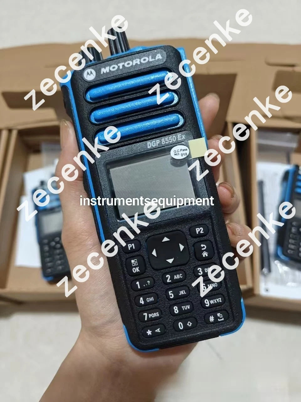 Motorola DGP 8050EX Portable Two-Way Radio by FedEx or DHL