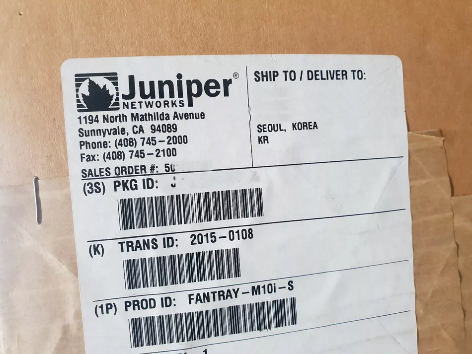 Juniper FANTRAY-M10i-S Fantray Unit