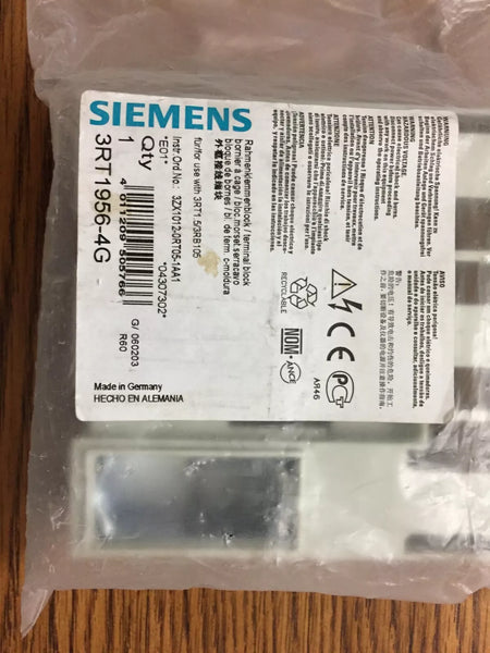 Siemens 3RT1956-4G Contactor Terminal Block for 3RT1.5 Module S6
