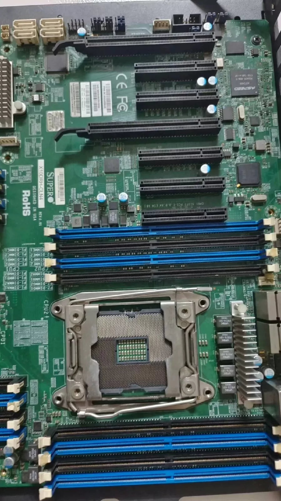 Used X10DRH-CLN4 Server Motherboard with 90 Days Warranty