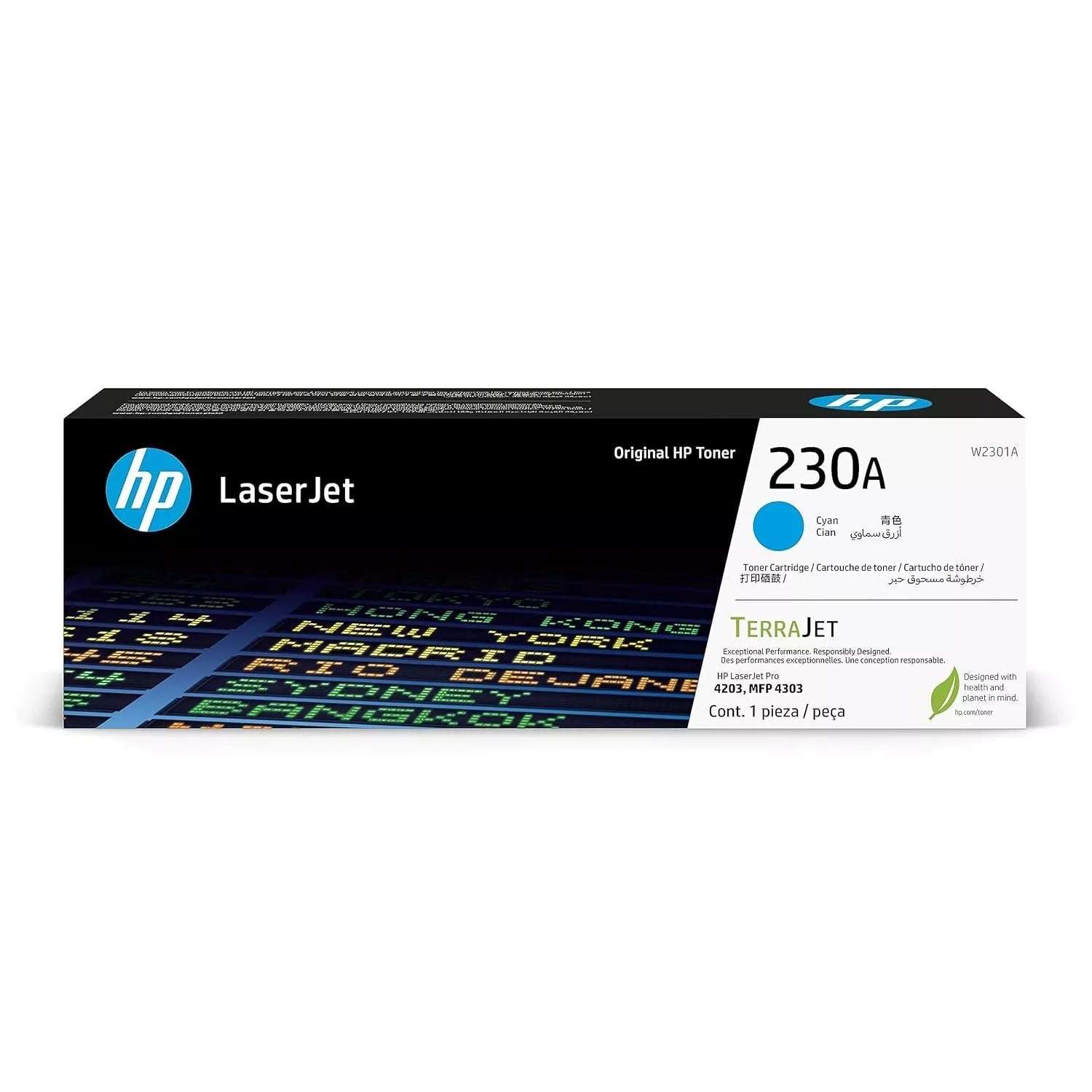 Genuine HP 230A Cyan Original LaserJet Toner Cartridge – High-Yield