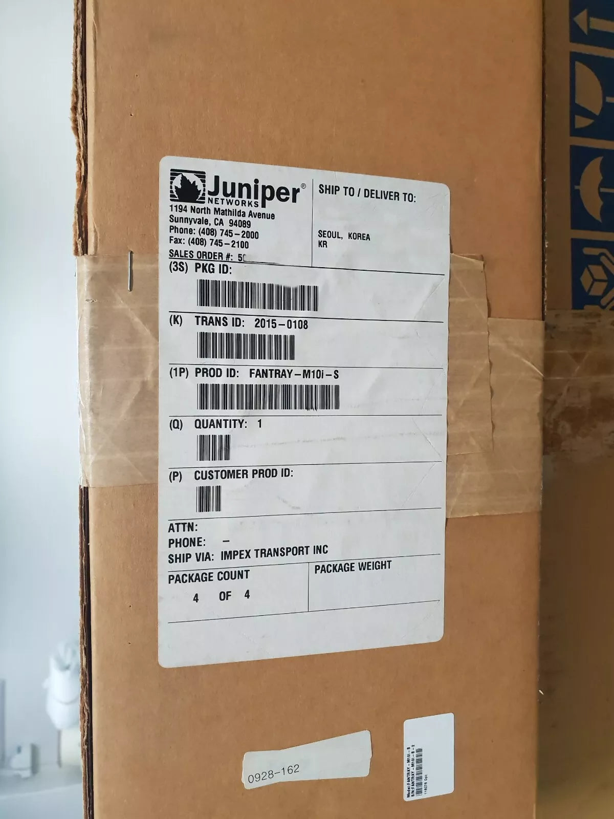 Juniper FANTRAY-M10i-S Fantray Unit